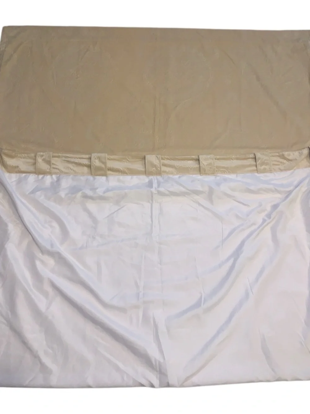 Pier 1 Imports Beige Velour Damask Jacquard Curtain Panel - Cream 3077830